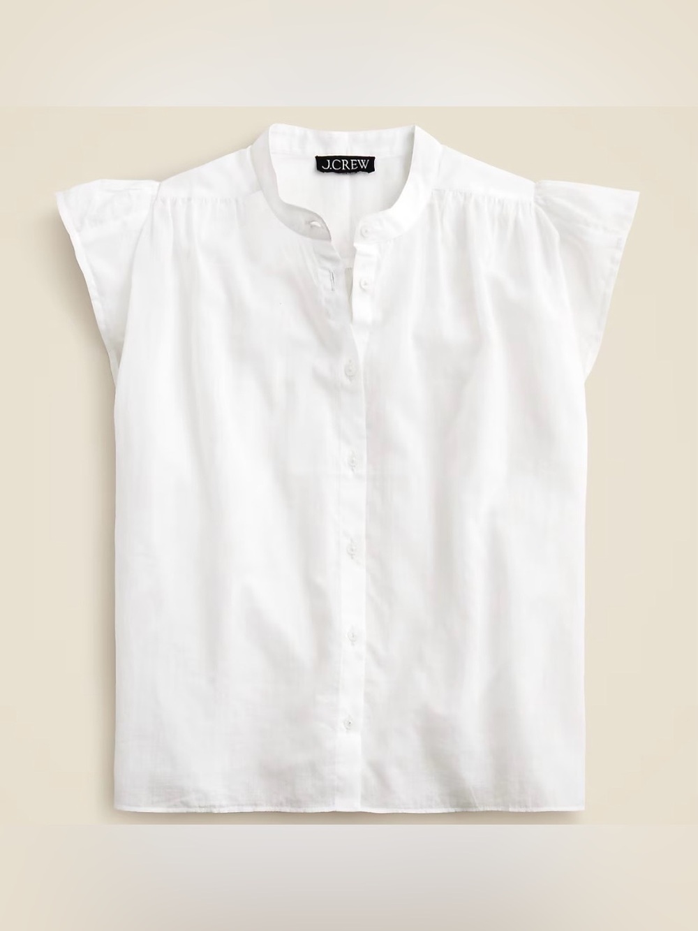 NWT J Crew Flutter Sleeve Blouse - Medium